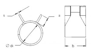 Cevna objemka CTS skica
