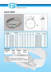 cevna objemka kale w2-9